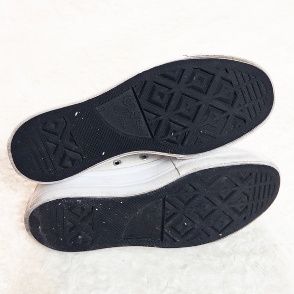 Converse Women's High-Top Sneakers - Cream with Black Accents - Picture 7 of 9